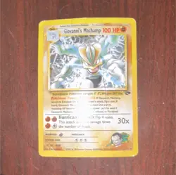 Pokemon Giovanni's Machamp Gym Challenge Holo Rare 6/132 100 HP Hurricane Punch - Image 1