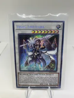 Yugioh! Visas Amritara MP24-EN098 Prismatic Secret Rare 1st Edition Near Mint - Image 1