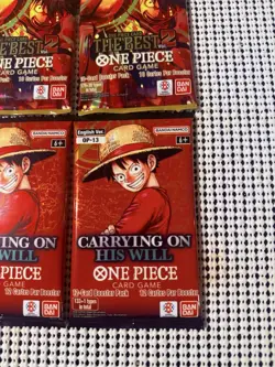 LOT OF 4 PACKS - One Piece TCG English PRB-02 & OP13 Booster Loose Packs - Image 5
