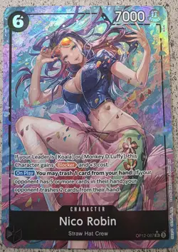 One Piece Nico Robin Alt Art SR OP-12 Legacy Of The Master English - Image 2