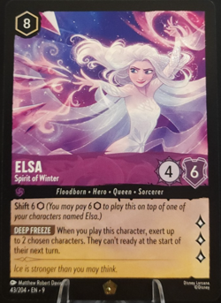 Elsa - Spirit of Winter 43/204 Legendary - Disney Lorcana - Fabled (NM) - Image 1