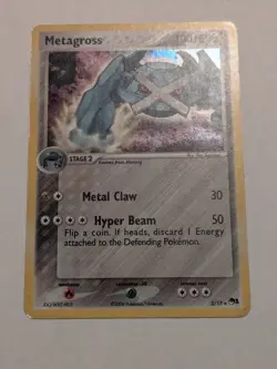 Metagross 2/17 Holo Rare Pop Series 1 Promo Card Pokemon TCG 2006 Hp Small Swirl - Image 1