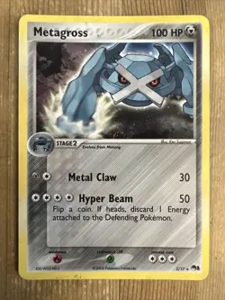 Metagross 2/17 Holo Rare Pop Series 1 Promo Card Pokemon TCG 2006 MP - Image 1