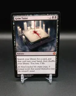 Custom Game Card-Grim Tutor-LP Condition - Image 1