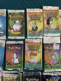 Vintage 36 Pokemon Trading Card Game Wrapper Lot **NO CARDS** ONLY - Image 3
