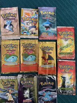 Vintage 36 Pokemon Trading Card Game Wrapper Lot **NO CARDS** ONLY - Image 4