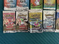 Vintage 36 Pokemon Trading Card Game Wrapper Lot **NO CARDS** ONLY - Image 5