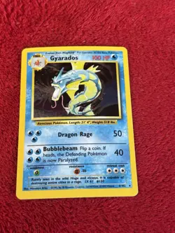Gyarados 006/102 Base Set Holo Wotc Pokemon Card Played 1999 - Image 1