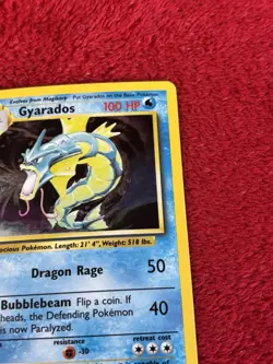 Gyarados 006/102 Base Set Holo Wotc Pokemon Card Played 1999 - Image 3