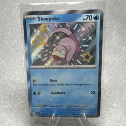 Pokemon Slowpoke Holo Shiny Rare 116/091 SV: Paldean Fates TCG Card - Image 1