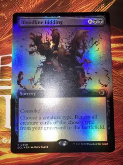 Bloodline Bidding (Extended Art) Lorwyn Eclipsed Foil - Image 1