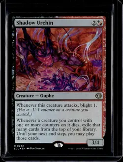 Shadow Urchin - 242 - Foil - ECL - NM - MTG Magic the Gathering - Image 1