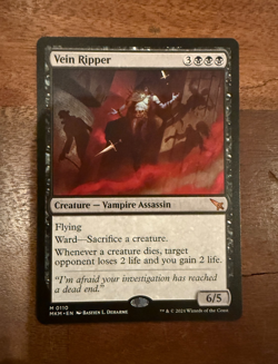 MTG Murders at Karlov Manor Vein Ripper 0110 NM Mythic Magic the Gathering - Image 1