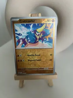 Pokemon Card 114/197 Crabrawler / Obsidian Flames - Reverse Holo - Image 1