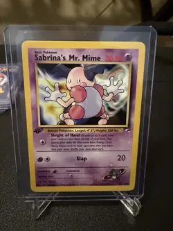2000 Pokemon 1st Edition Gym Heroes Sabrina's Mr. Mime | Pack Fresh - Image 1