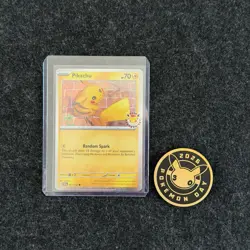 Pikachu 051 /162 Stamped 2026 Pokemon Day 30 Promo TCG With Coin - Image 3