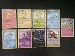 Pokemon TCG Eeveeloutions Holo Black & White Eevee Promo Set (BW87-94 + XY04) - Image 1