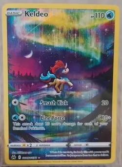 Pokemon 2023 TCG Keldeo GG07/GG70 Rare Full Art Crown Zenith - Image 1
