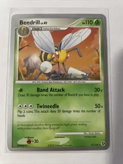 2009 Pokemon World Championships Great Encounters Beedrill 13/106 Rare NM - Image 1
