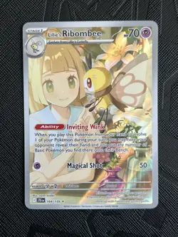 Pokemon TCG Lillie's Ribombee 164/159 Sv09: Journey Together (English) - NM(-) - Image 3