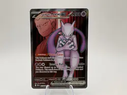 Pokemon Team Rocket's Mewtwo ex - 213/182 Full Art Destined Rivals NM - Image 1