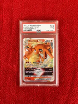 PSA 9 Charizard VSTAR 019/159 - Crown Zenith - Pokemon TCG Holo - Image 1