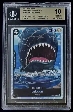 BGS 10 One Piece EB01-048 SR Laboon - English - Memorial Collection - Graded - Image 1