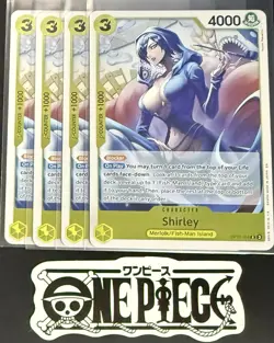 4x One Piece OP11-104 R Shirley - English - Foil - Playset - TCG - NM/M - Image 1