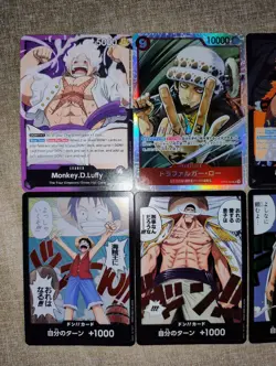 One Piece GCC - Lotto 6x Monkey.D.Luffy Trafalgar Law Blackbeard DON holo - Image 3