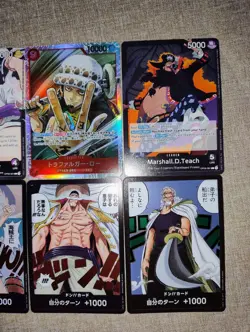 One Piece GCC - Lotto 6x Monkey.D.Luffy Trafalgar Law Blackbeard DON holo - Image 4