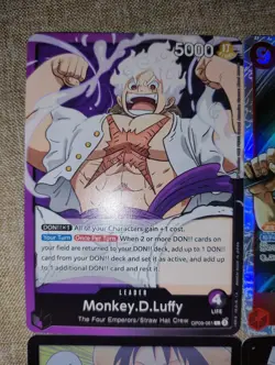 One Piece GCC - Lotto 6x Monkey.D.Luffy Trafalgar Law Blackbeard DON holo - Image 5