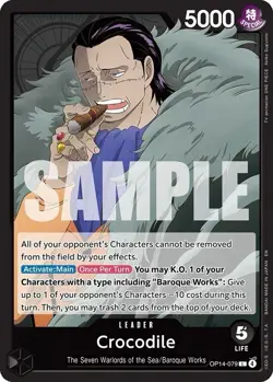 Crocodile - OP14-079 OP14-079 Leader The Azure Sea's Seven One Piece NM - Image 1