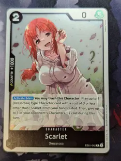 Scarlet EB01-042 One Piece Card Game TCG Memorial Collection Rare Foil - Image 1