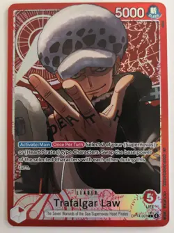 One Piece Card Game OP14-001 Trafalgar Law L Alt Art - English - NM - Image 1