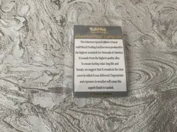 Pokemon 23K Gold Plated Trading Card Charizard Burger King With COA 1999 - Image 3