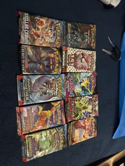 x10 Pokemon Factory Sealed Booster Packs Premium Card Lot Modern/Vintage Sets - Image 4