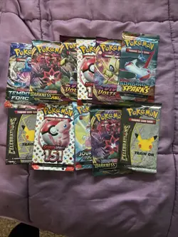 x10 Pokemon Factory Sealed Booster Packs Premium Card Lot Modern/Vintage Sets - Image 5