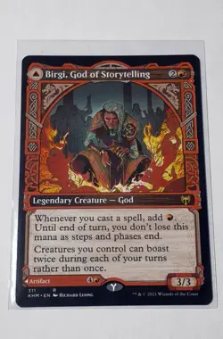 Birgi, God of Storytelling (Showcase) (Regular) - Kaldheim (KHM) - Image 1