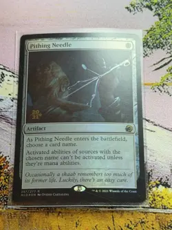 MTG Foil - Pithing Needle Innistrad Midnight Hunt Prerelease Stamped 2021 Cool!! - Image 1