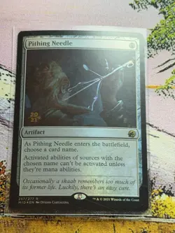 MTG Foil - Pithing Needle Innistrad Midnight Hunt Prerelease Stamped 2021 Cool!! - Image 4