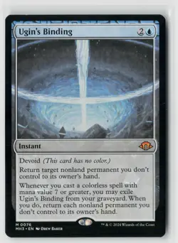 MTG Modern Horizons 3 Ugin's Binding x1 NM Mythic - Image 1