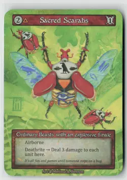 Sorcery Contested Realm Beta Sacred Scarabs x4 NM Ordinary - Image 1