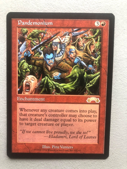 Mtg Carte Magic Exodus Pandemonium English NM - Image 1