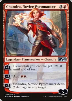 X 1 Chandra Novice NM Pyromancer 128 MTG Magic The Gathering - Image 1