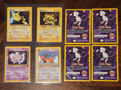 1999 Pokemon First Movie Set x4 LP WB Black Star Promo Card Full Set Near Mint - Image 1