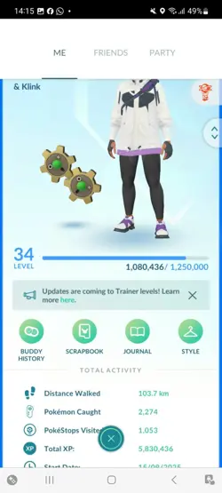 Pokemon Go (Stage 34) Shiny Klink ( 74 Shinys ) Reduced !!! - Image 1