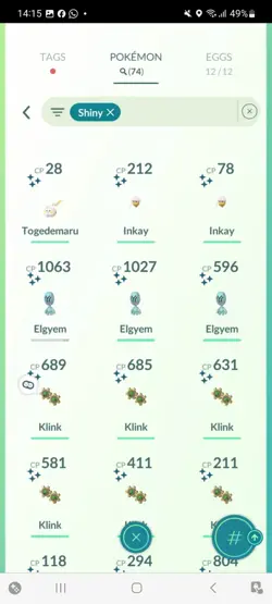 Pokemon Go (Stage 34) Shiny Klink ( 74 Shinys ) Reduced !!! - Image 3
