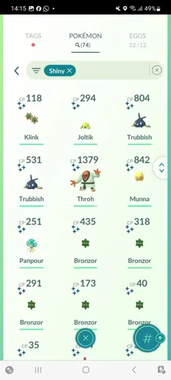 Pokemon Go (Stage 34) Shiny Klink ( 74 Shinys ) Reduced !!! - Image 4