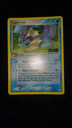 POKEMON VAPOREON STAMPED EX UNSEEN FORCES 19/115 ENG EXC NO SHINING CHARIZARD - Image 1