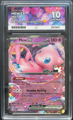 Pokemon Mew ex 151/165 Prize Pack Series 5 Stamped ACE 10 GEM MINT - Image 1